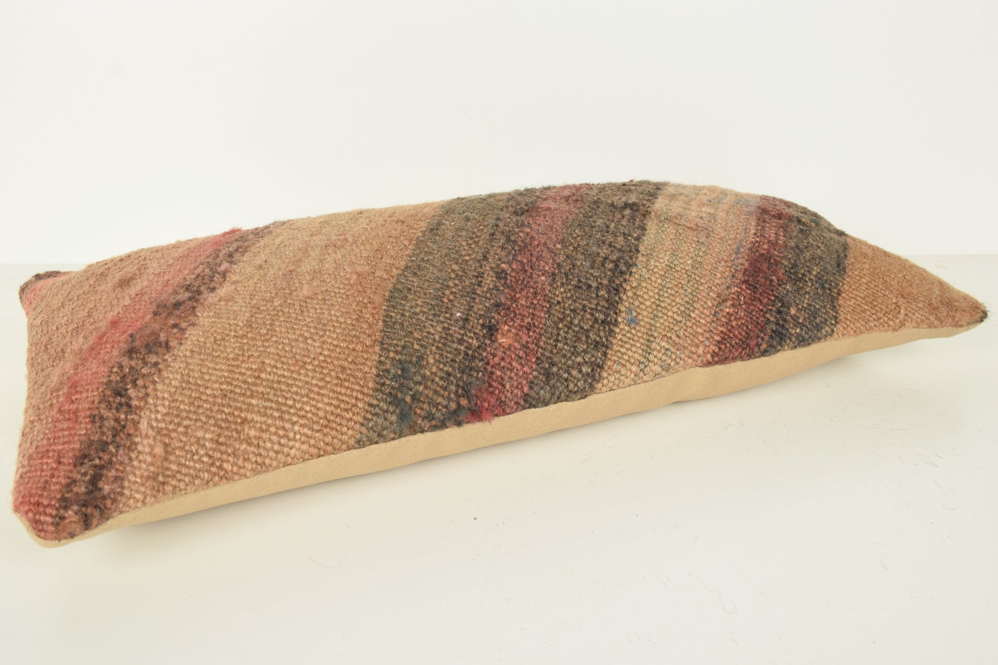 Turkish Lumbar Kilim Pillow Cover 10x20 " 25x50 cm. G01009