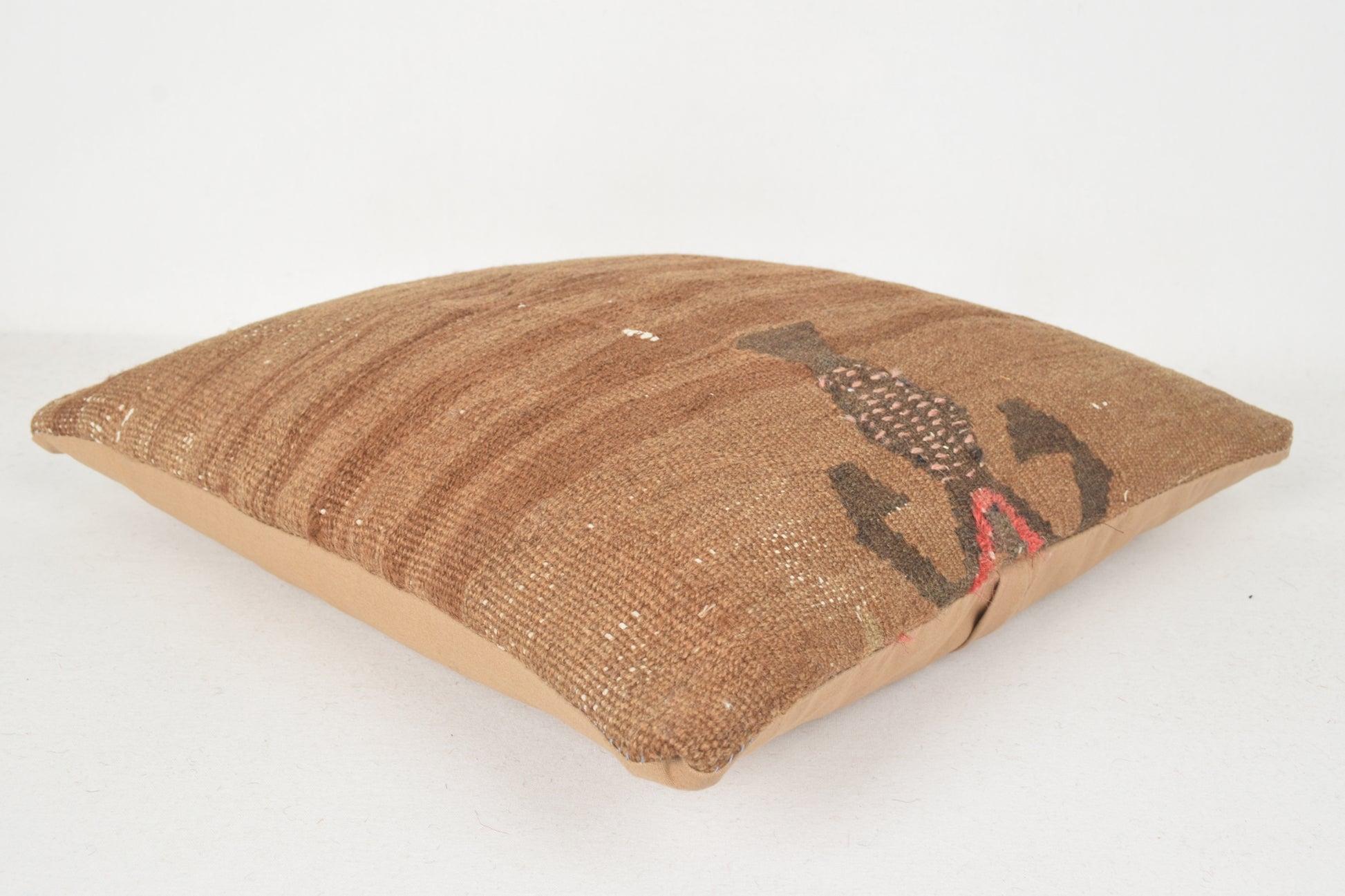 Beige Brown Coral Kilim Rugs for Sale Sydney Pillow C00326 18x18 " - 45x45 cm.