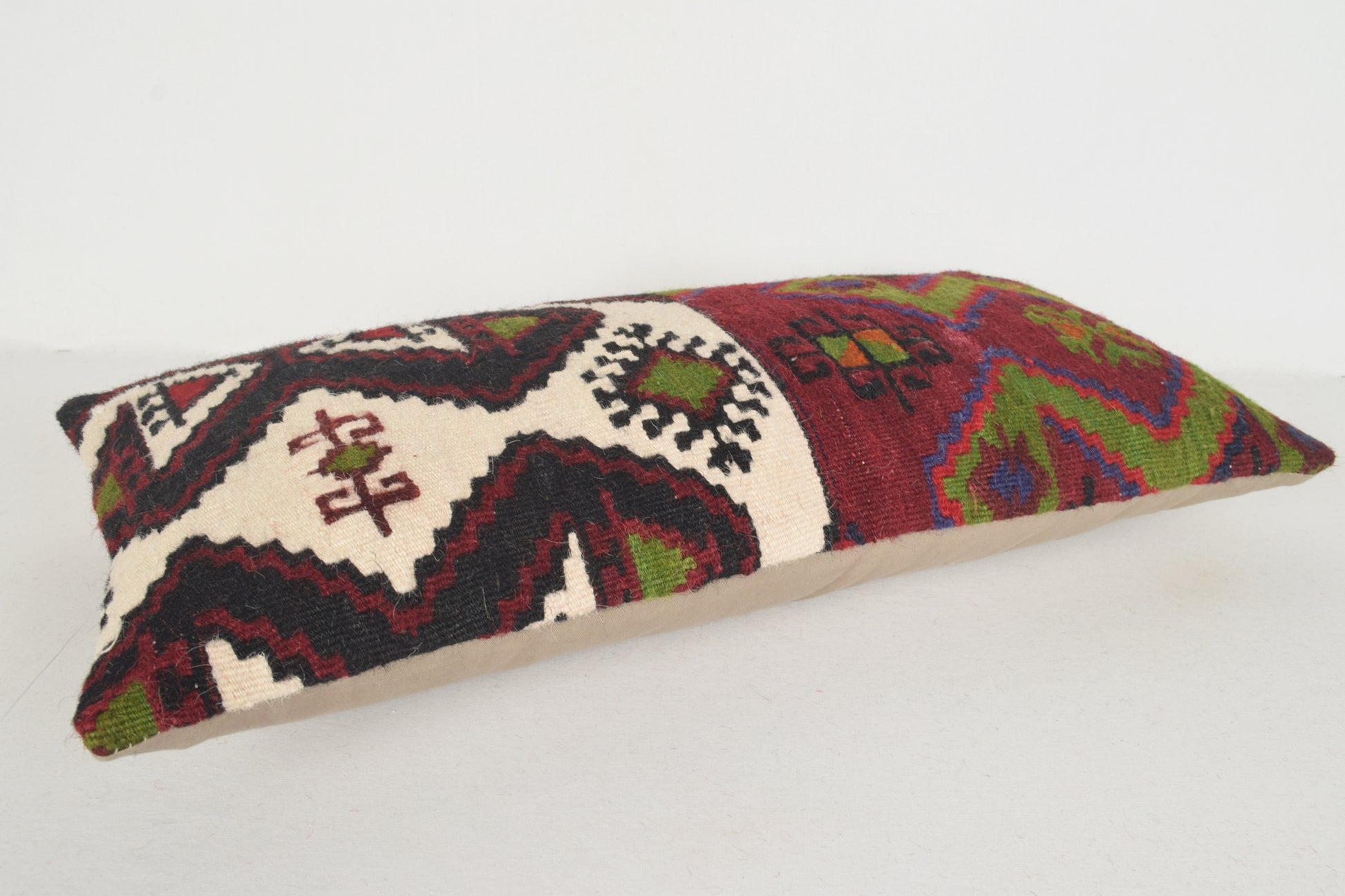 Kilim Rugs Pillow 12x24 " 30x60 cm. F00344 Kilim Decorative Throw Pillow