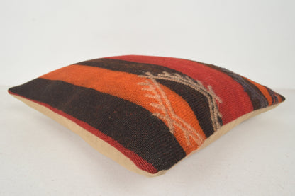 Orange Kilim Rug Ebay UK Pillow C00746 18x18 " - 45x45 cm.