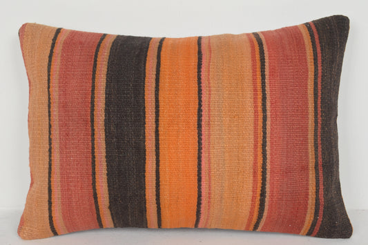 Overdyed Kilim Pillow E00557 Lumbar Low-priced Needlepoint Sham