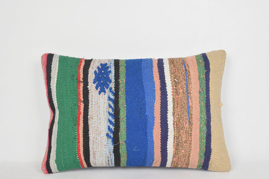 Kilim Pillows Wayfair E00259 Lumbar Textile Knotted Flat