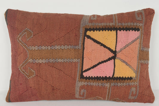 Kilim Decorative Throw Pillow E00387 Lumbar Vintage Village Pastel