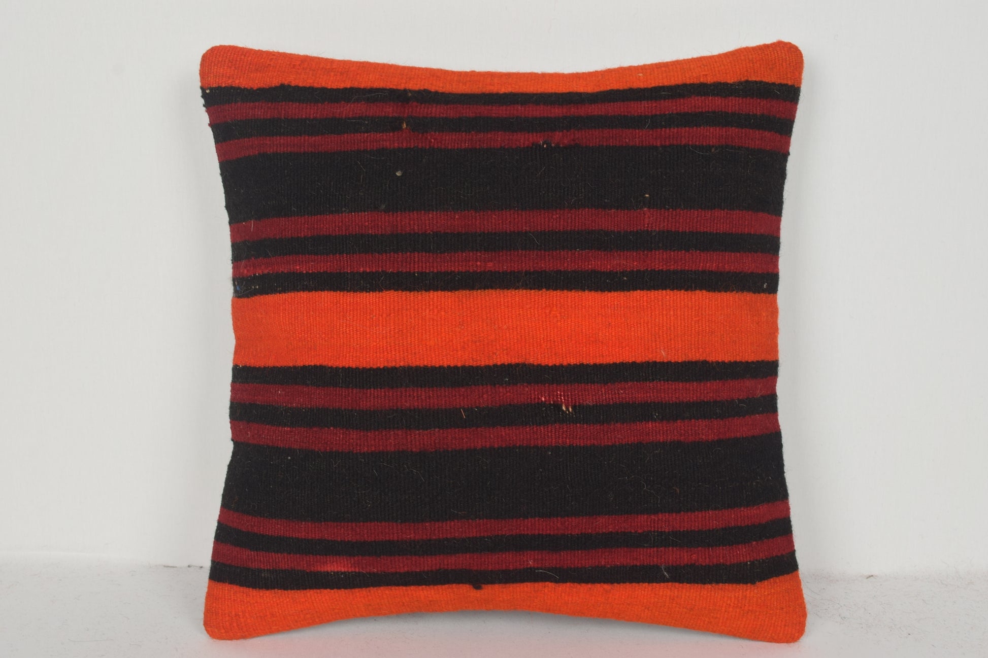 Turkish Kilim Pillow Cover 16x16 " 40x40 cm. D02176