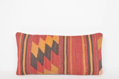 Kilim Floor Pillow Cushion G00216 Flat Weaving Geometric Woollen